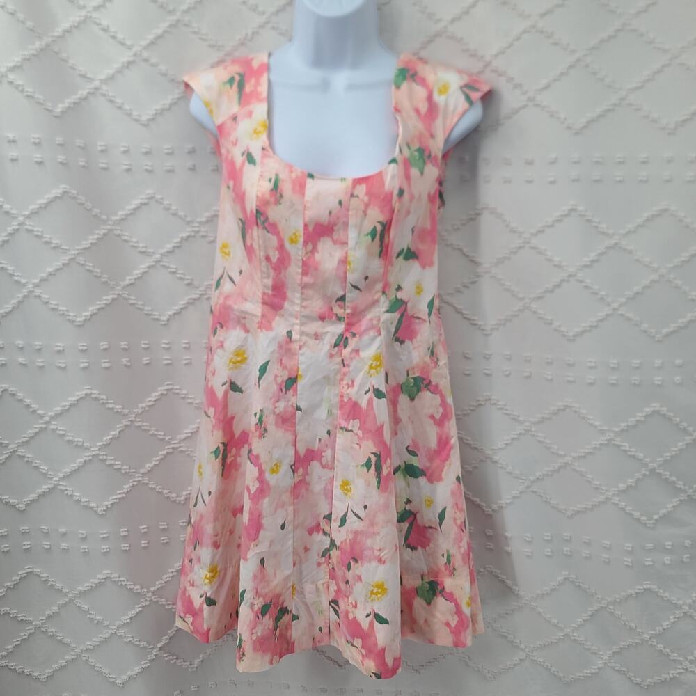 Floral fairy dainty pink dress A new day Size 4 feminine NWT soft garden party - Picture 2 of 10